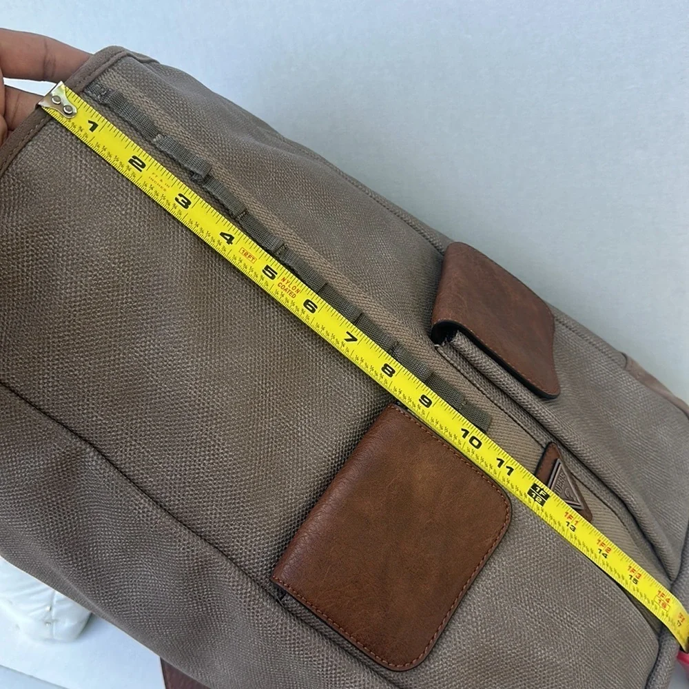 New AUTHENTIC GUESS Cargo /Military Leather Backpack
